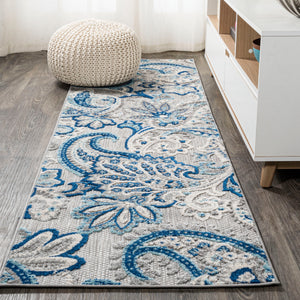 Gordes Paisley High-Low Indoor/Outdoor Runner Rug