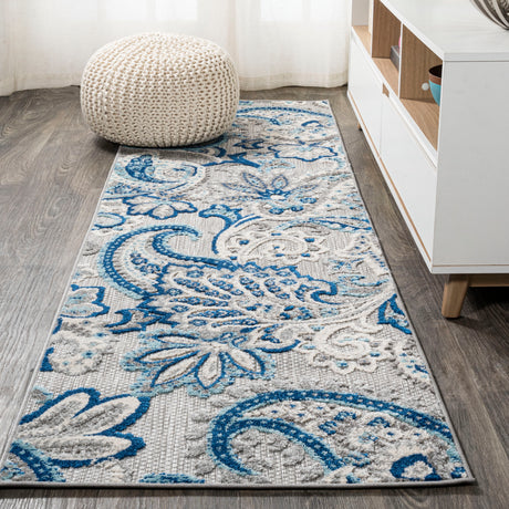 Gordes Paisley High-Low Indoor/Outdoor Runner Rug