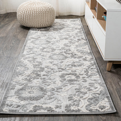 Lucena Modern Medallion High-Low Indoor/Outdoor Runner Rug