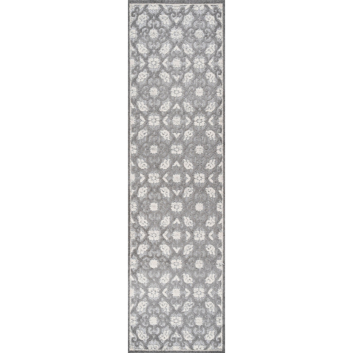 Gallia Tile Trellis High-Low Light Runner Rug