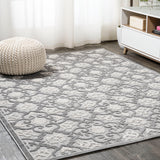 Gallia Tile Trellis High-Low Light Area Rug