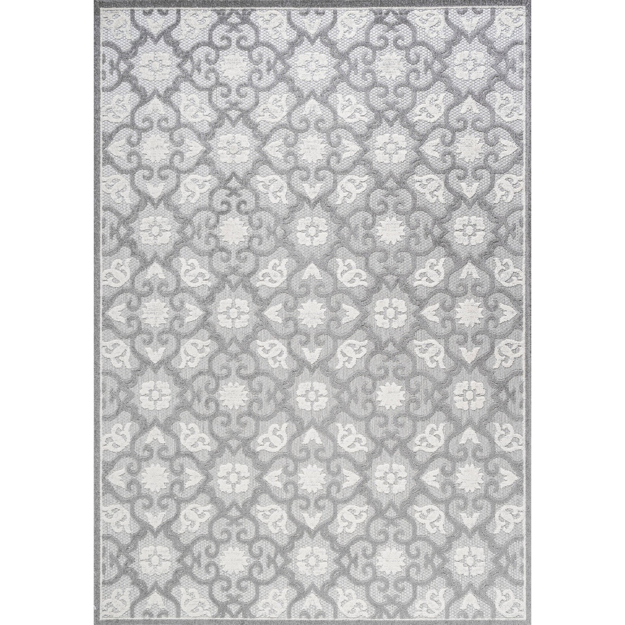 Gallia Tile Trellis High-Low Light Area Rug