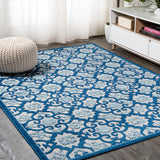 Gallia Tile Trellis High-Low Light Area Rug