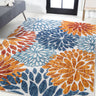 Crisantemo-Floral-High-Low-Indoor/Outdoor-Area-Rug-Area-Rugs