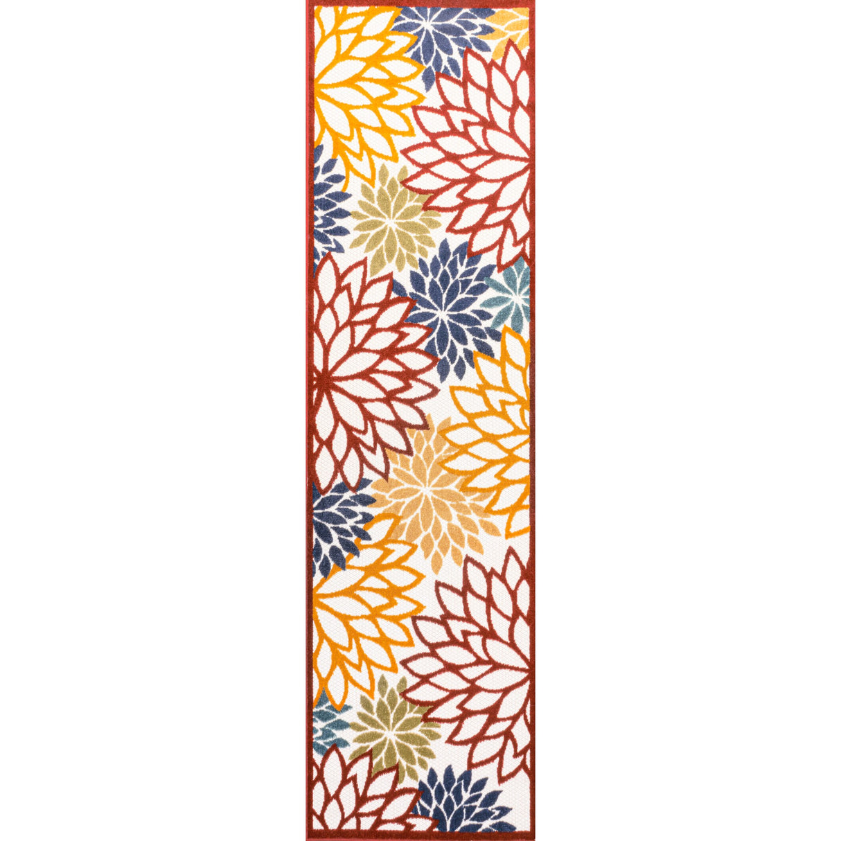 Minori Floral High-Low Indoor/Outdoor Runner Rug