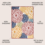 Minori Floral High-Low Indoor/Outdoor Area Rug