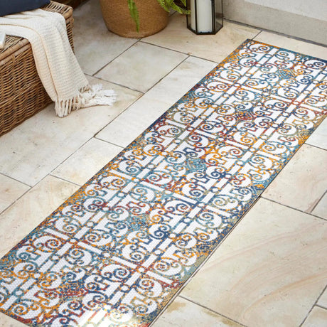 Cetara-Ornate-Trellis-Indoor/Outdoor-Runner-Rug-Runner-Rugs