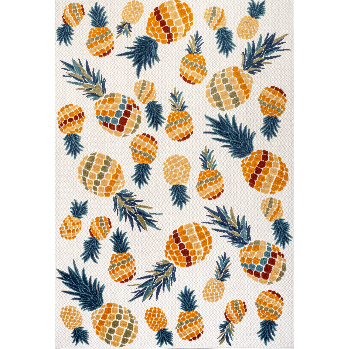 Ananas bold pineapple high-low indoor/outdoor area rug