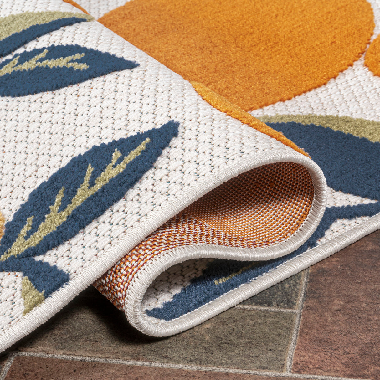 Limone Bold Lemon High-Low Indoor/Outdoor Area Rug