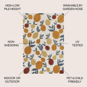 Limone Bold Lemon High-Low Indoor/Outdoor Area Rug