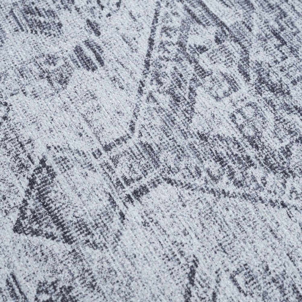Barny Gray Blue Washable Rug
