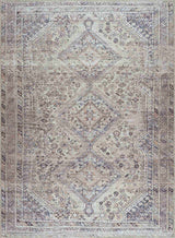 Barny Tan Flat Pile Washable Area Rug
