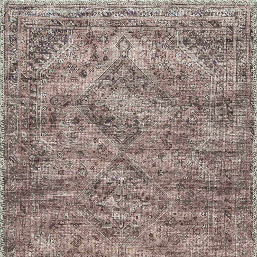 Barny Brown Flat Pile Washable Rug