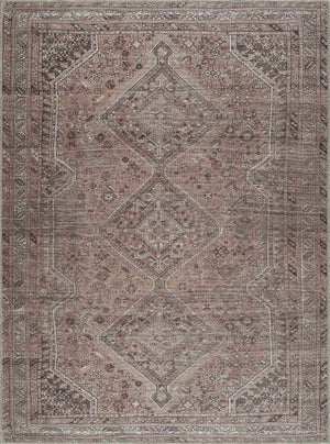 Barny Brown Flat Pile Washable Rug