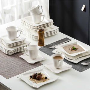 Amparo Marble Grey 30 Piece Dinnerware Set