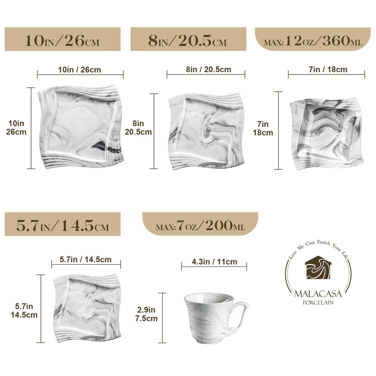 Amparo 30 Piece Dinnerware Set