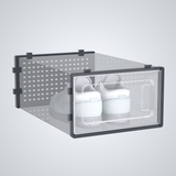 12 Pack of Plastic Stackable Shoe Boxes