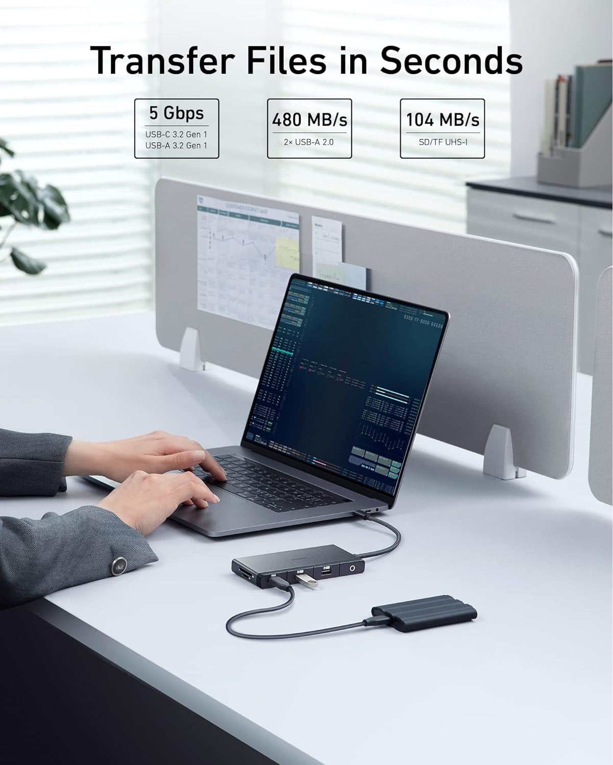 ANKER 552 USB-C HUB (9-IN-1, 4K,HDMI)- BLK