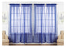 J&V Textiles 4-Pack Value: Solid Sheer Window Curtain Panels