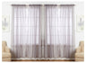 J&V Textiles 4-Pack Value: Solid Sheer Window Curtain Panels