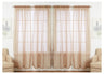 J&V Textiles 4-Pack Value: Solid Sheer Window Curtain Panels