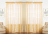 J&V Textiles 4-Pack Value: Solid Sheer Window Curtain Panels
