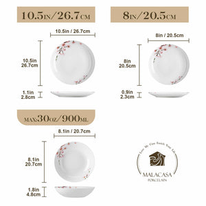 Annie Round 18 Piece Dinnerware Set