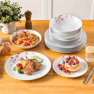 Annie Round 18 Piece Dinnerware Set