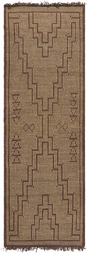 Aoko Jute & Leather Rug - Clearance