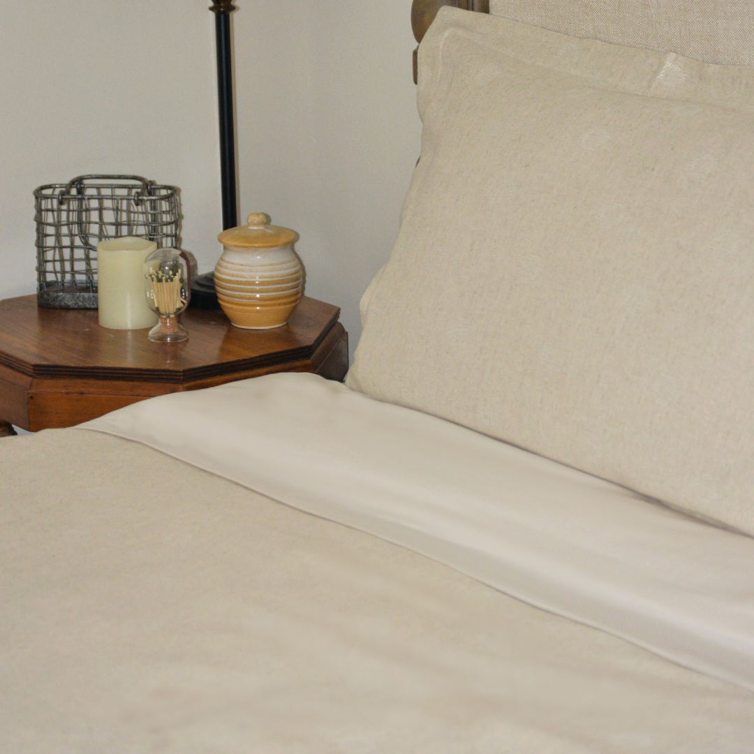 Peacock Alley King Linen Duvet Set