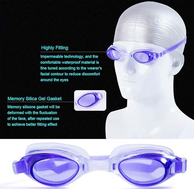 3-Pack Assorted Kids Swimming Goggles