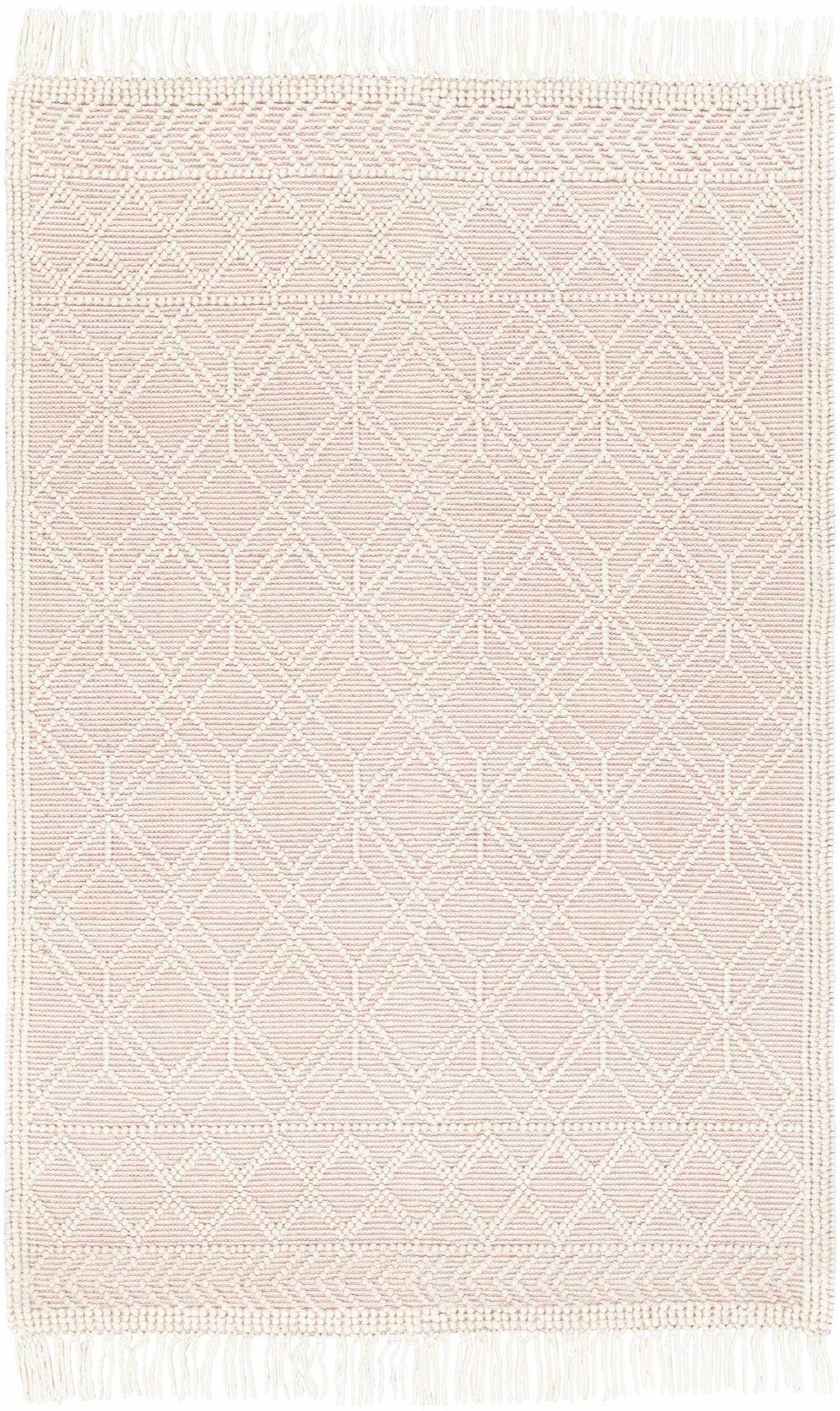 Ramsbury Soft Pink Wool Rug