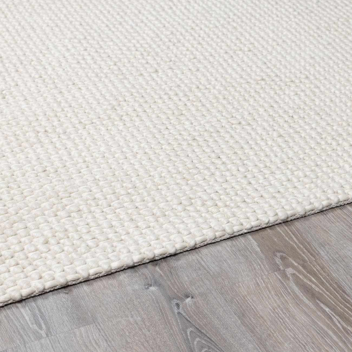 Lucerne Plain Cream Wool Rug LNE-1000