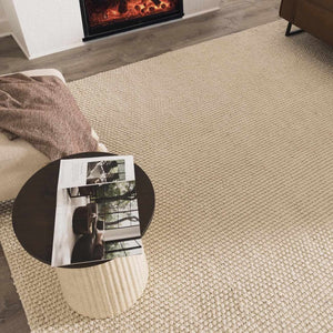 Lucerne Plain Cream Wool Rug LNE-1000