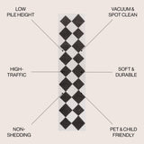 Draper Classic Geometric Diamond Pattern Runner Rug