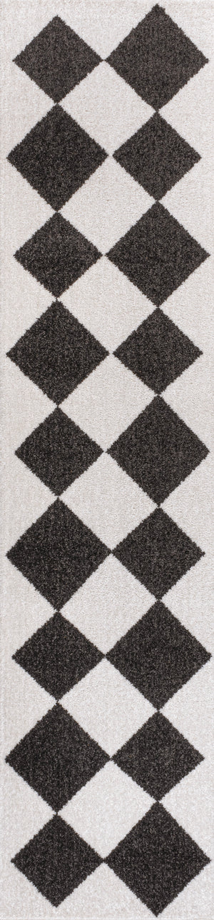Draper Classic Geometric Diamond Pattern Runner Rug