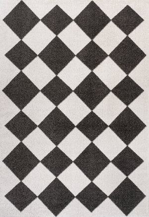 Draper Classic Geometric Diamond Pattern Area Rug