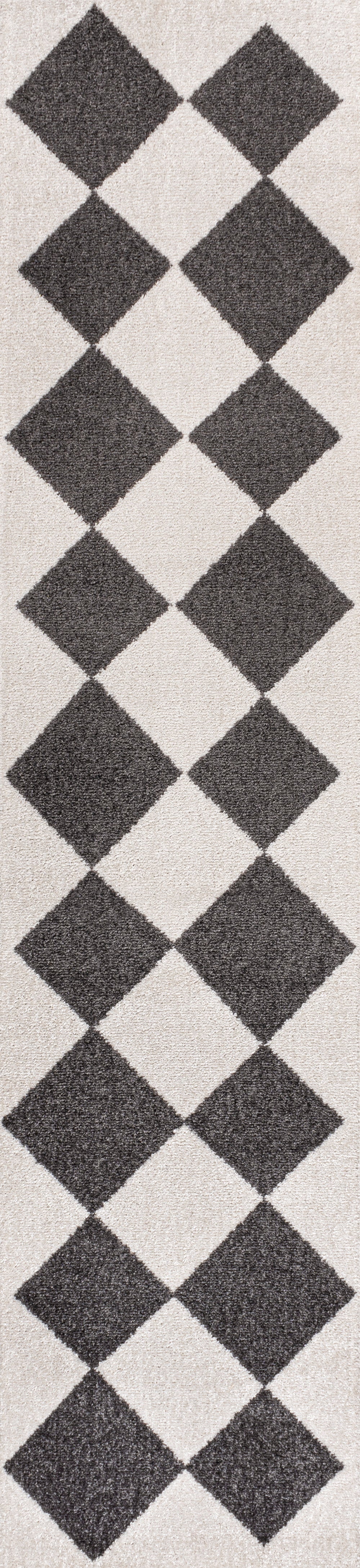 Draper Classic Geometric Diamond Pattern Runner Rug