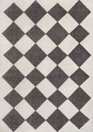 Draper Classic Geometric Diamond Pattern Area Rug