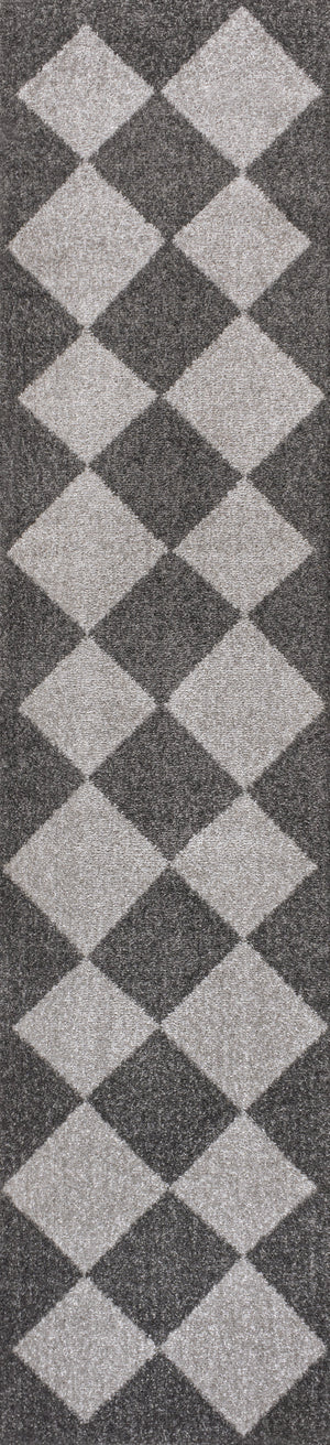 Draper Classic Geometric Diamond Pattern Runner Rug