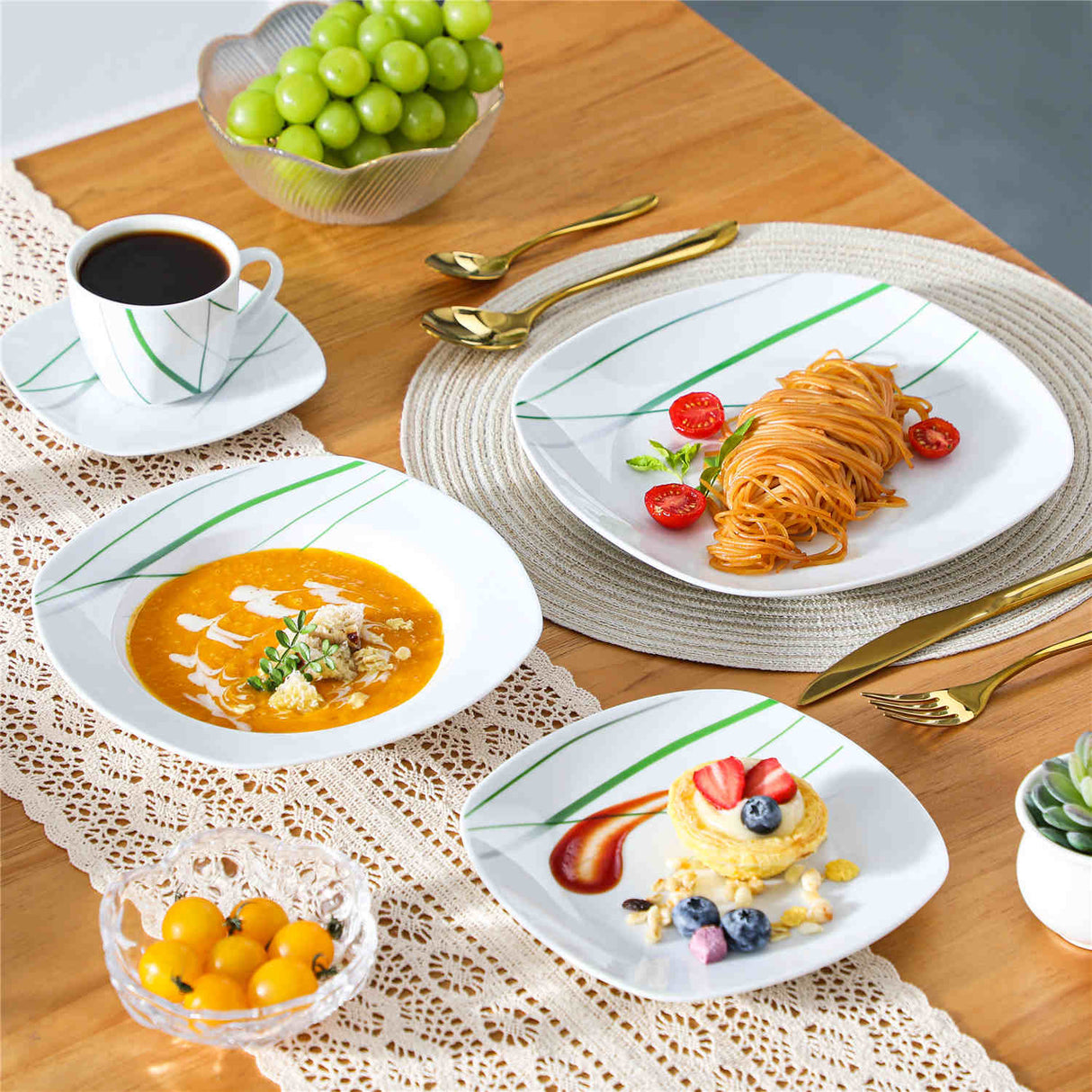 Aviva 30 Piece Dinnerware Set
