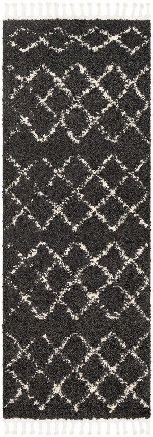 Wallagrass Black Moroccan Shag Rug