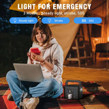 200W Portable Power Station 120Wh Backup Lithium Battery AC DC USB Outdoor Camping