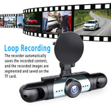 1080P Car DVR Dash Cam 4-Channel with Night Vision and G-Sensor