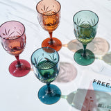 Onix Acrylic Crystal, Stemmed Wine Glassware, Set of 4