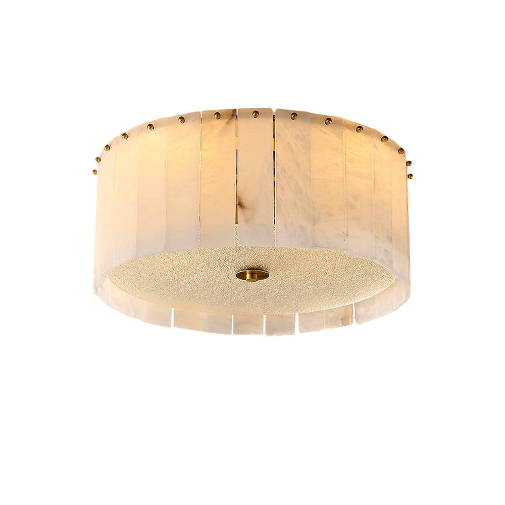 Alabaster Flush Mount Ceiling Light 18" 24" E14 Dimmable Fixture