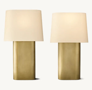 Modern Table Lamp with Linen Shade 24" 32" E26 LED Desk Light