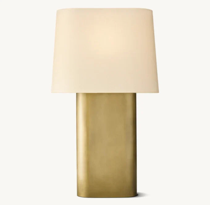 Modern Table Lamp with Linen Shade 24" 32" E26 LED Desk Light