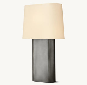 Modern Table Lamp with Linen Shade 24" 32" E26 LED Desk Light