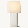 Modern Table Lamp with Linen Shade 24" 32" E26 LED Desk Light